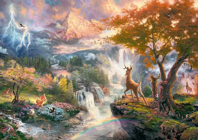 schmidt-spiele-thomas-kinkade-disney-bambi-puzzle-1000-teile image 1