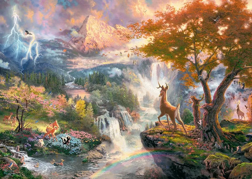 schmidt-spiele-thomas-kinkade-disney-bambi-puzzle-1000-teile image 1