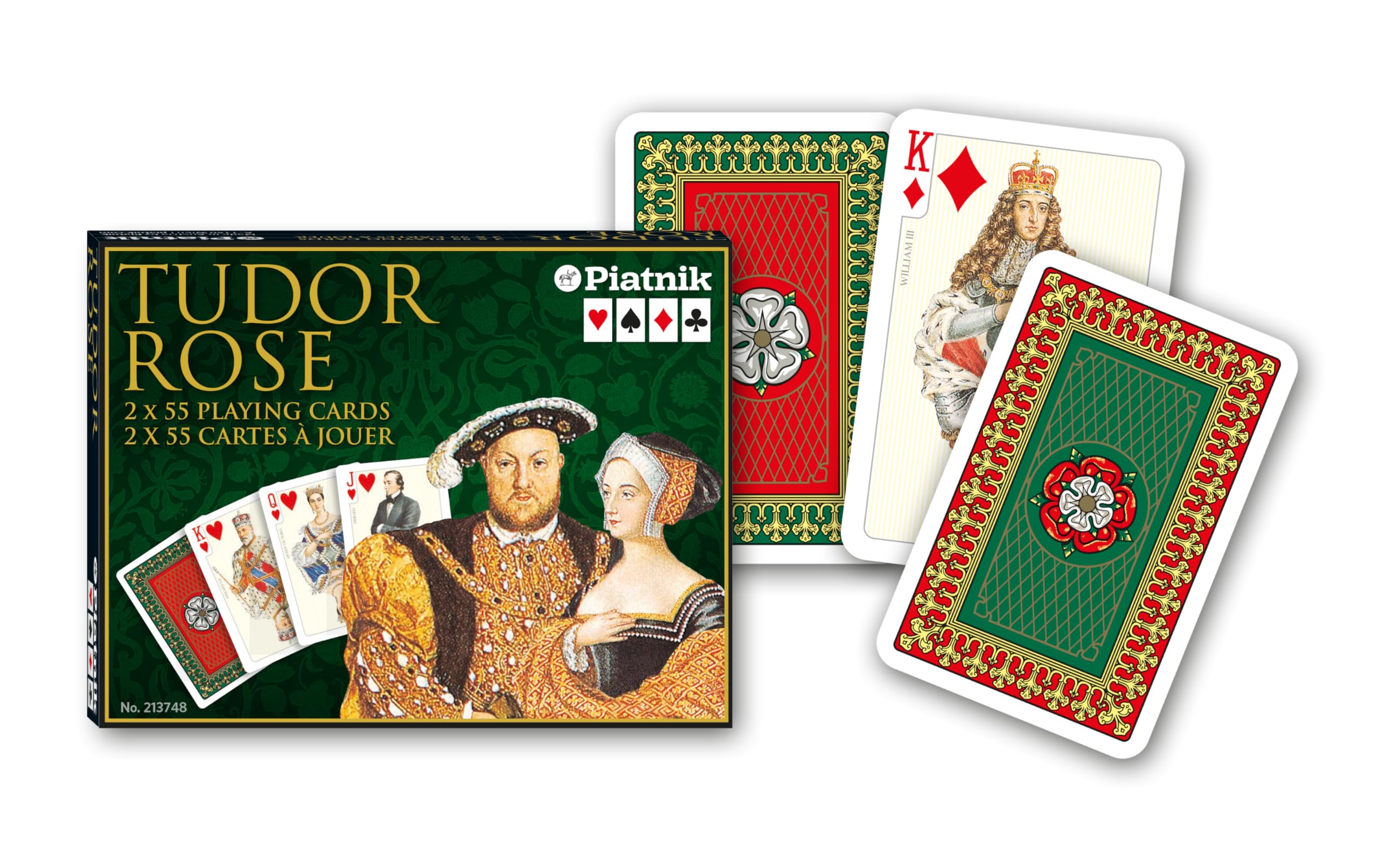 piatnik-tudor-rose-bridge-spielkarten-luxus-kartenspiel image 1