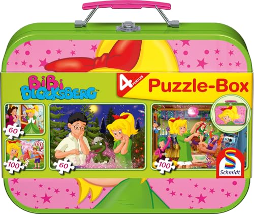 schmidt-bibi-blocksberg-55595-kinderpuzzle-metallkoffer-60-100-teile image 4