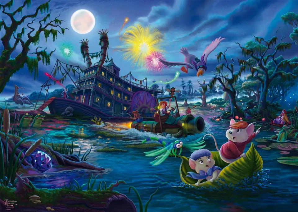 schmidt-thomas-kinkade-disney-bernard-bianca-puzzle-1000-teile image 1