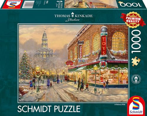 schmidt-spiele-thomas-kinkade-ein-weihnachtswunsch-puzzle-1000-teile image 8