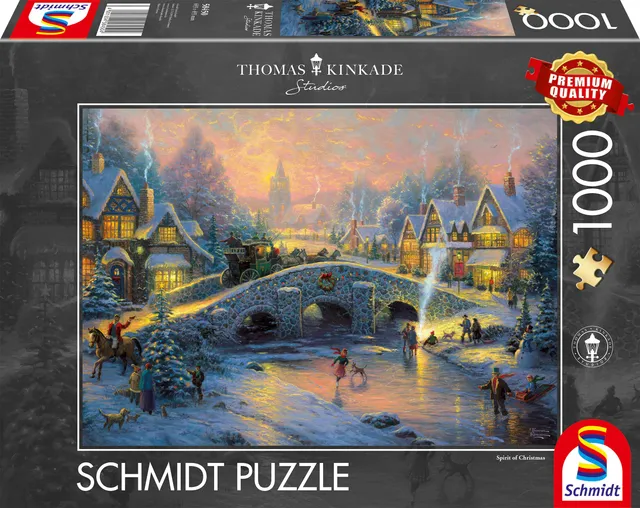 schmidt-spiele-thomas-kinkade-58450-puzzle-1000-teile-winter image 1