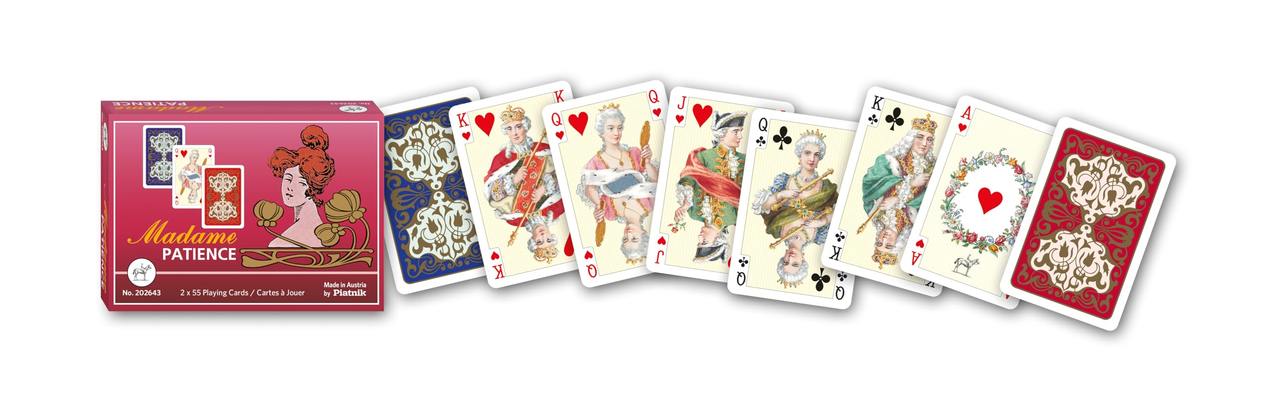 piatnik-megatrumpf-madame-patience-karten-2x55-luxus image 2