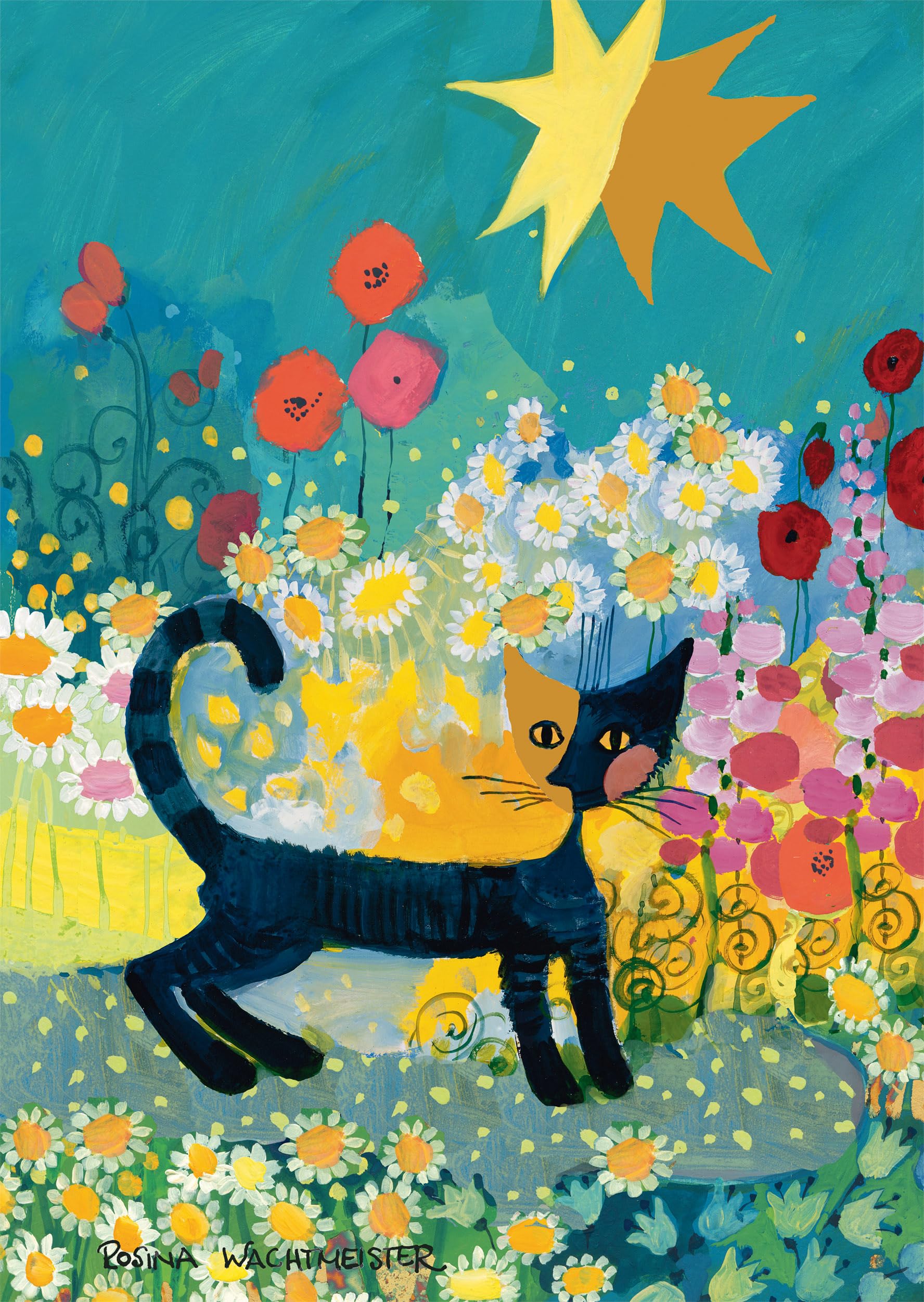 schmidt-spiele-58661-katze-im-bl-tenmeer-puzzle-1000-teile-ab-12-jahren image 1