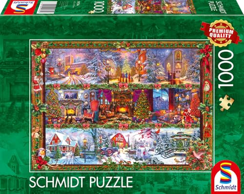 schmidt-spiele-thomas-kinkade-59784-fr-hliche-weihnachtszeit-puzzle-1000-teile image 8
