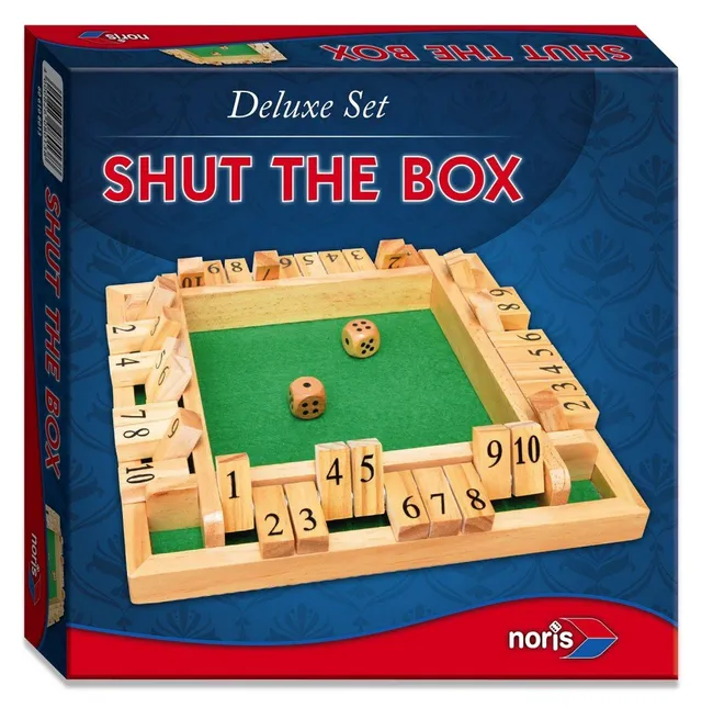 noris-deluxe-shut-the-box-606108013-w-rfelspiel-holz-2-4-spieler image 1