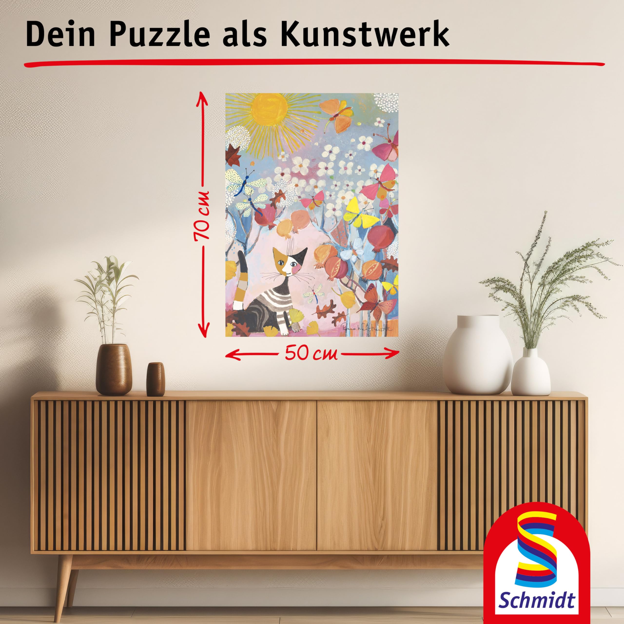 schmidt-my-artnoble-gestreiftes-k-tzchen-puzzle-1000-teile image 7