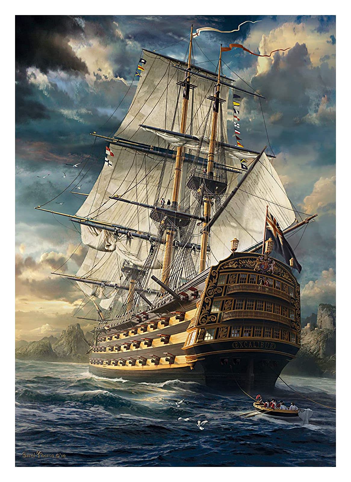 schmidt-spiele-thomas-kinkade-segel-gesetzt-puzzle-1000-teile-ab-12 image 2