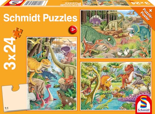 schmidt-spiele-56465-spa-mit-dinosauriern-kinderpuzzle-3x24-teile image 8