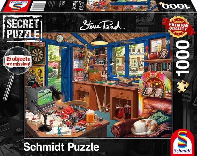 schmidt-my-artnoble-secret-puzzle-vaters-werkstatt-1000-teile image 1