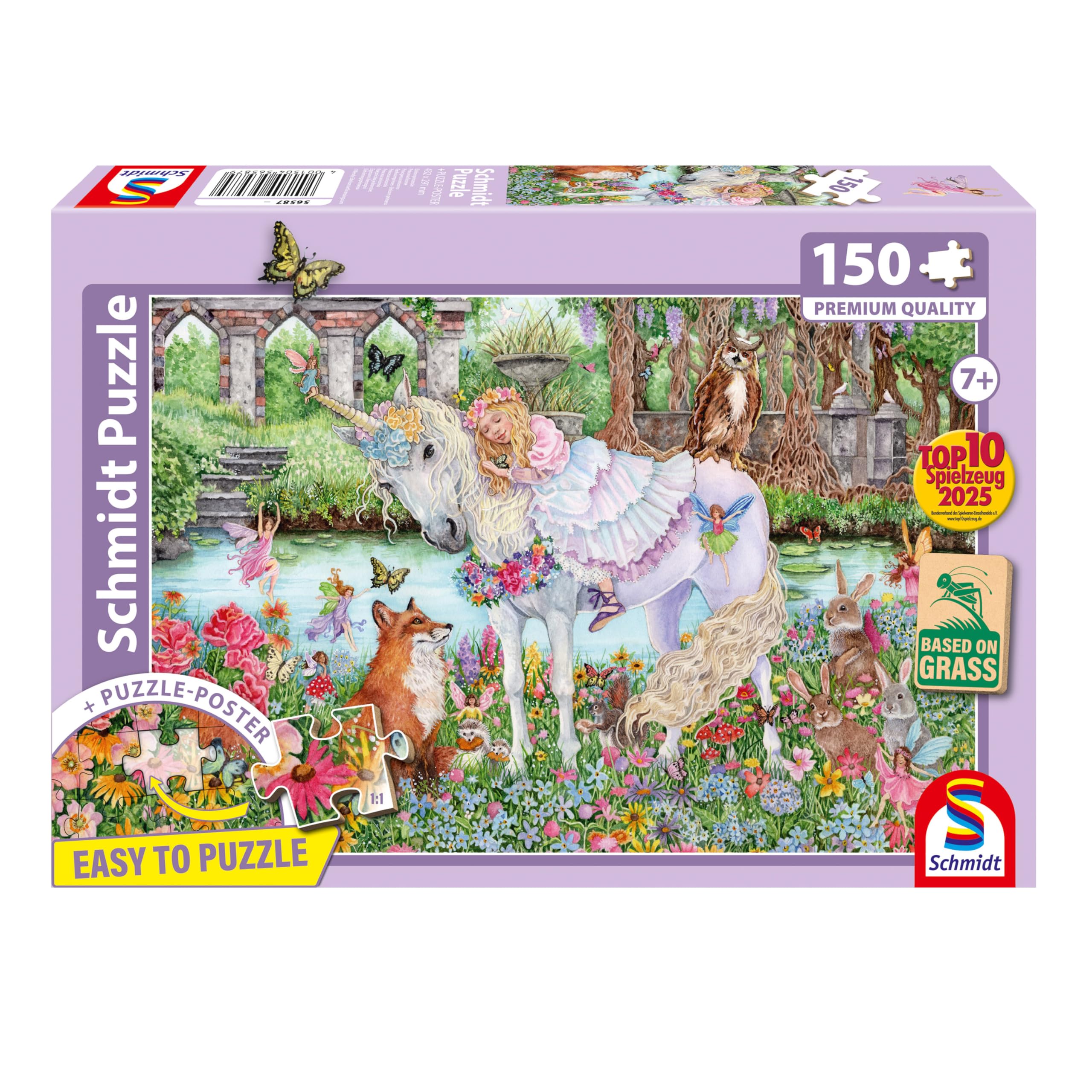 schmidt-spiele-56587-einhornprinzessin-puzzle-150-teile-ab-7-jahre image 2