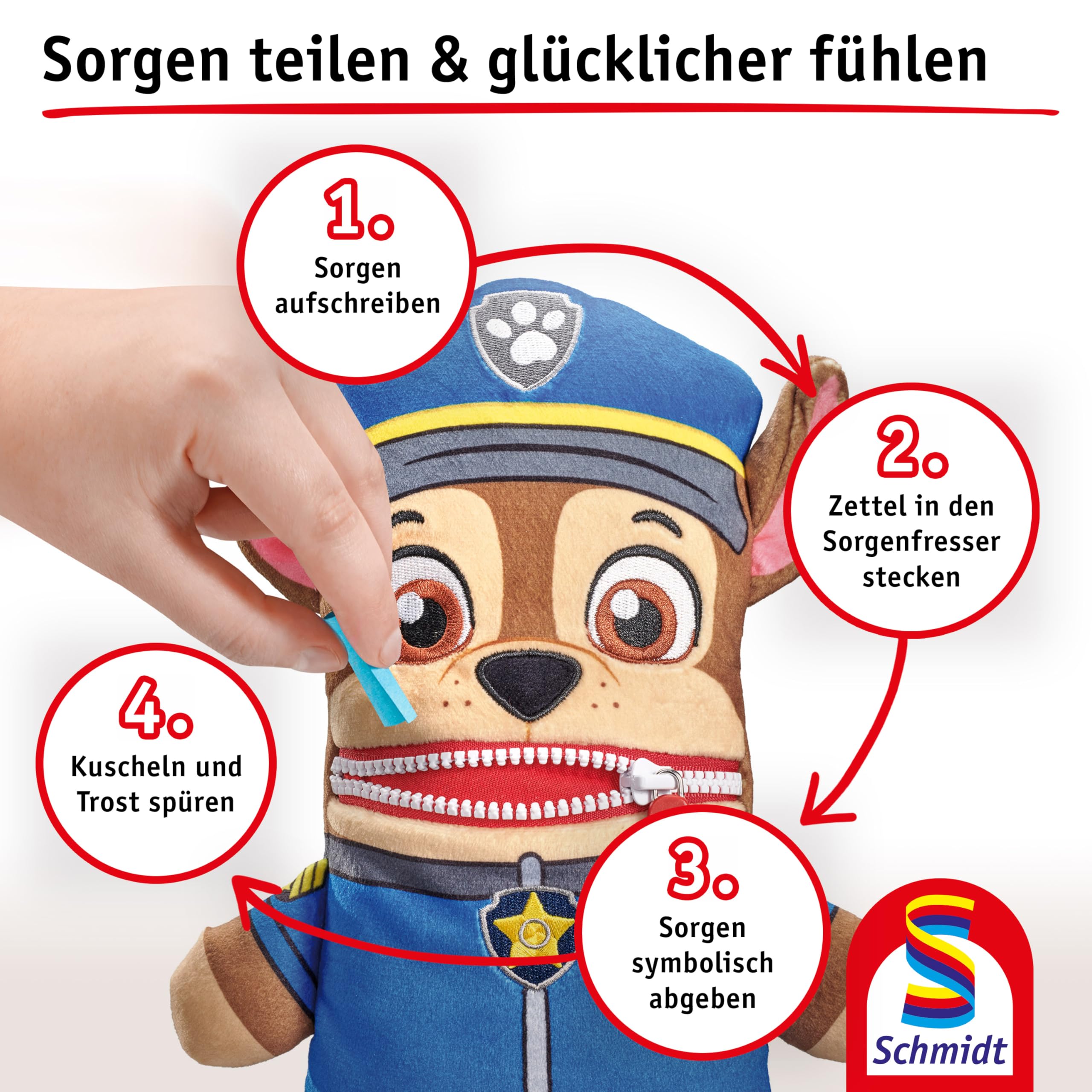 schmidt-spiele-sorgenfresser-chase-pl-schfigur-28-cm-kuscheltier image 6