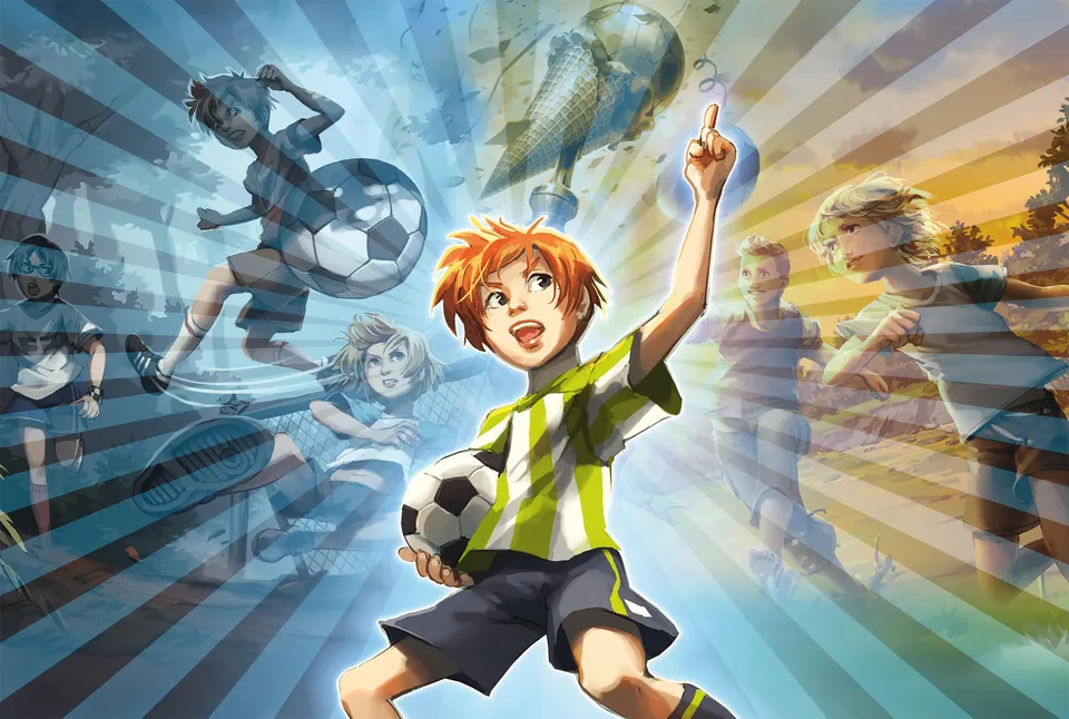 schmidt-spiele-56595-die-fussballbande-kampfgeist-puzzle-100-teile-ab-6-jahre image 1