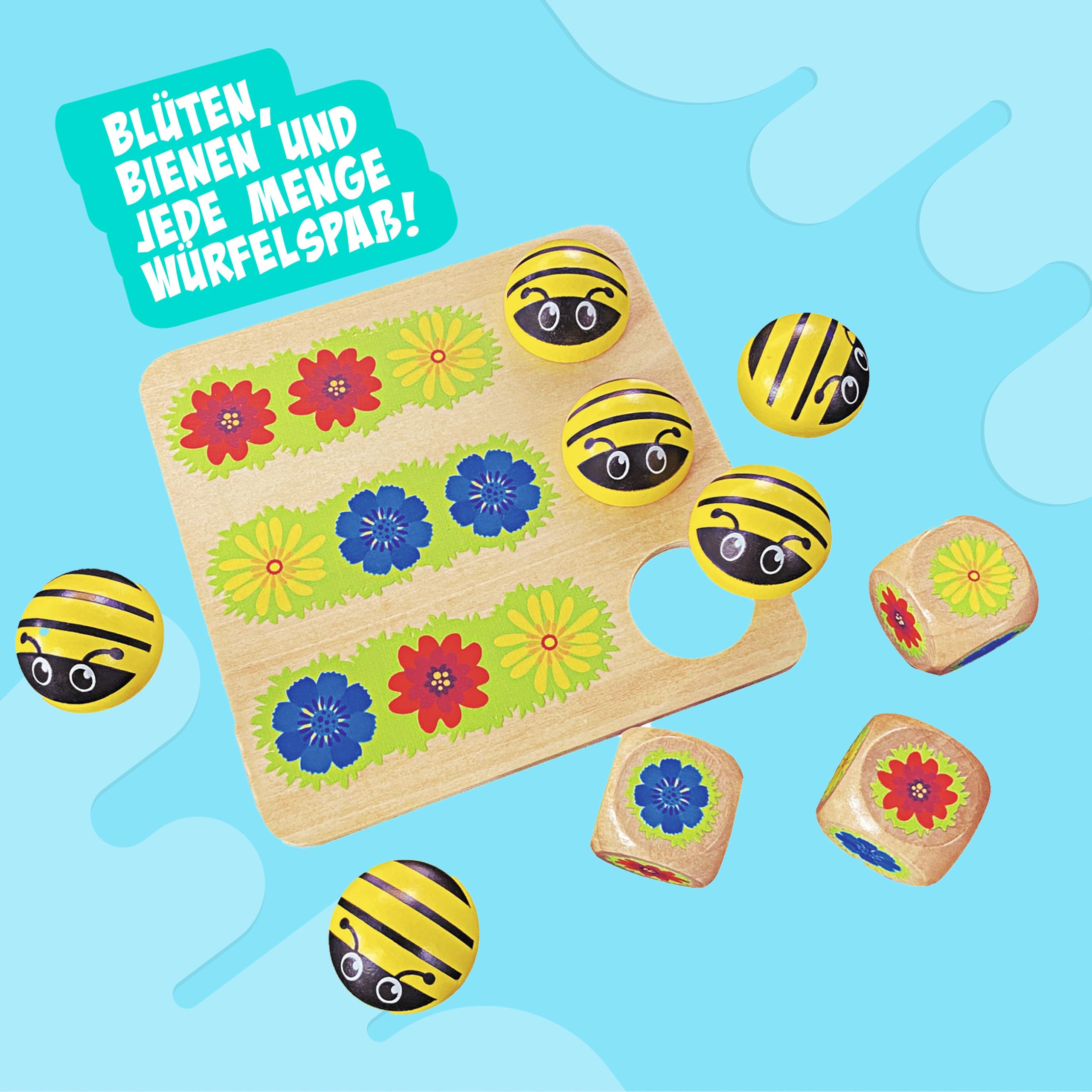 noris-bee-yatzy-w-rfelspiel-holz-ab-3-jahren-bienen image 3