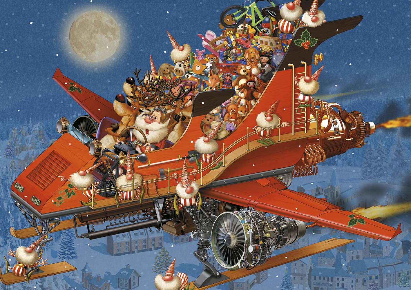 piatnik-ruyer-weihnachtsjet-puzzle-1000-teile-68x48-cm-bunt image 2