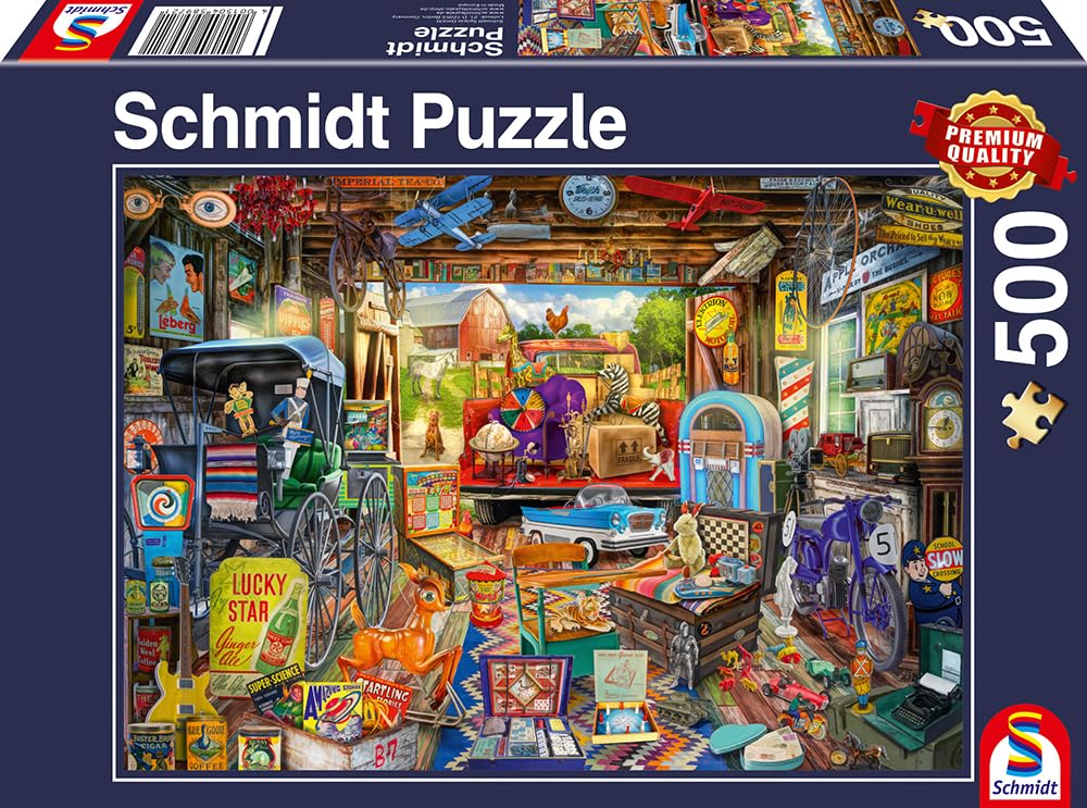 schmidt-spiele-garagen-flohmarkt-5897-puzzle-500-teile image 4