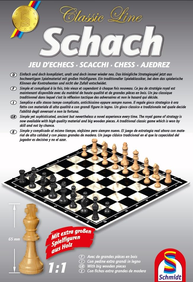 schmidt-classic-line-schach-gro-e-figuren-brettspiel-2-spieler image 6