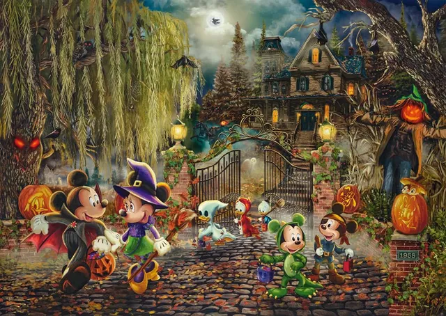 schmidt-thomas-kinkade-disney-mickey-minnie-puzzle-1000-teile image 1