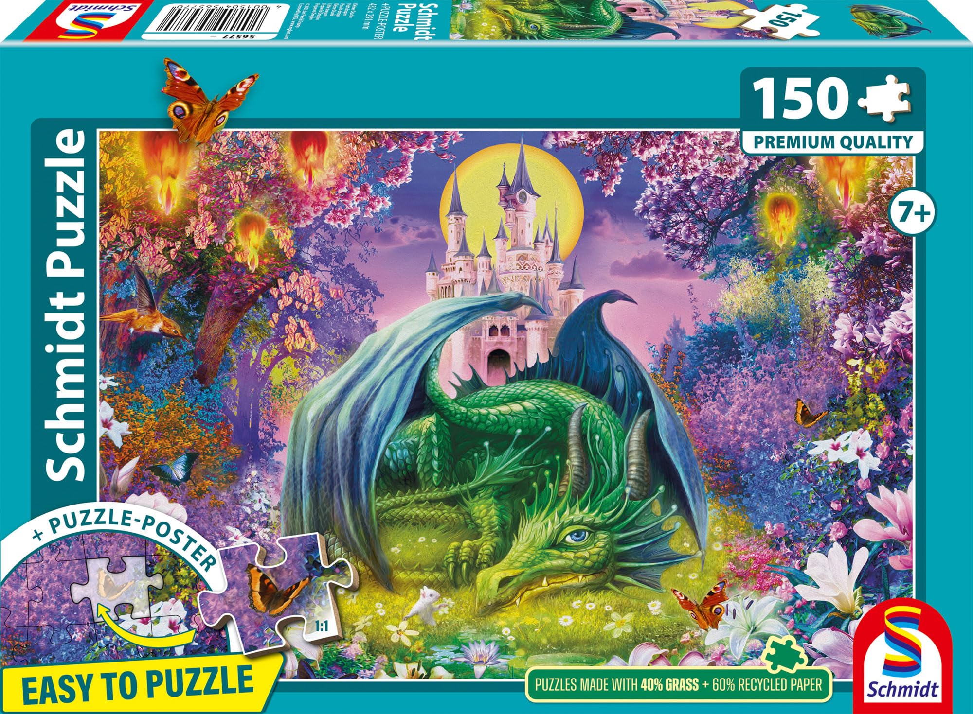 schmidt-spiele-kleiner-drache-56577-kinderpuzzle-150-teile image 5