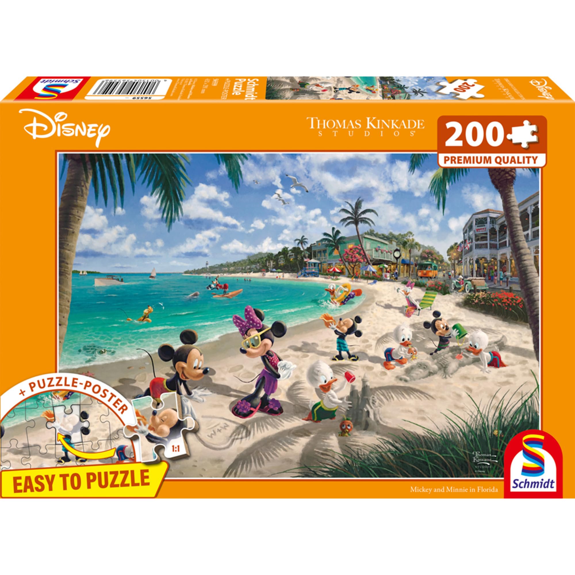 schmidt-spiele-disney-mickey-minnie-florida-puzzle-200-teile image 1