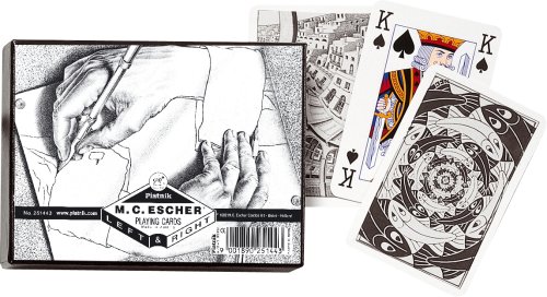 piatnik-escher-left-right-2514-spielkarten-2x55-bridge image 2