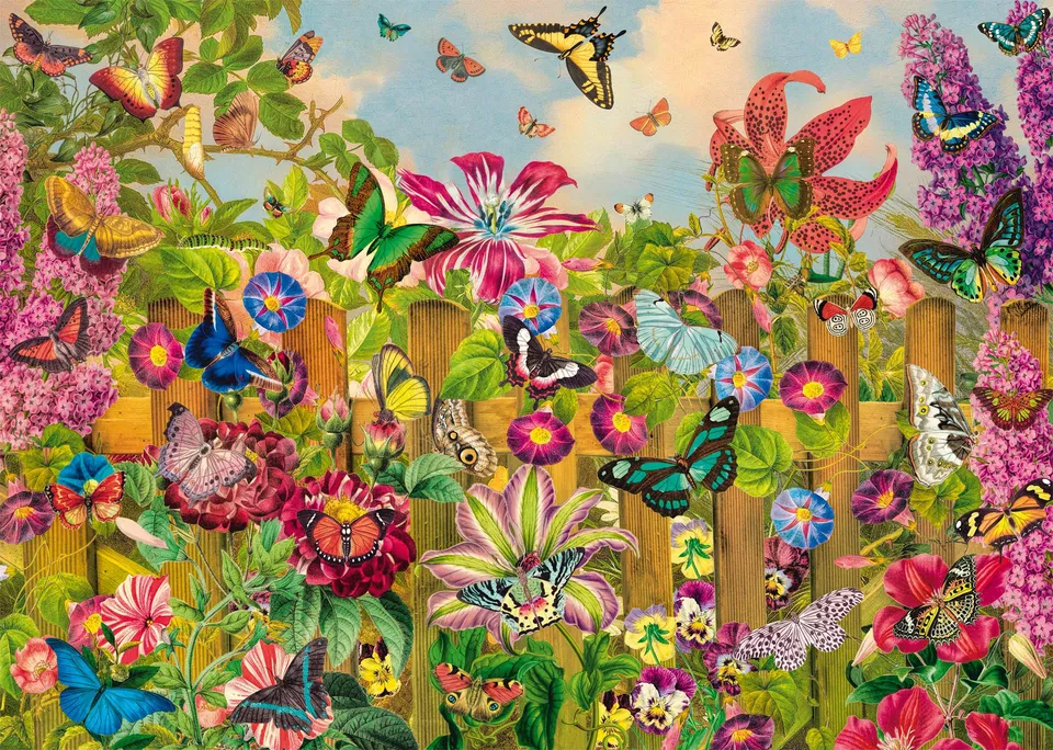 schmidt-spiele-schmetterlingsgarten-59746-puzzle-2000-teile image 1