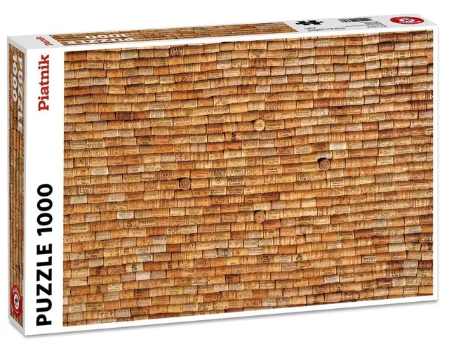 piatnik-weinkorken-5436-puzzle-1000-teile-braun-67-5-cm image 1