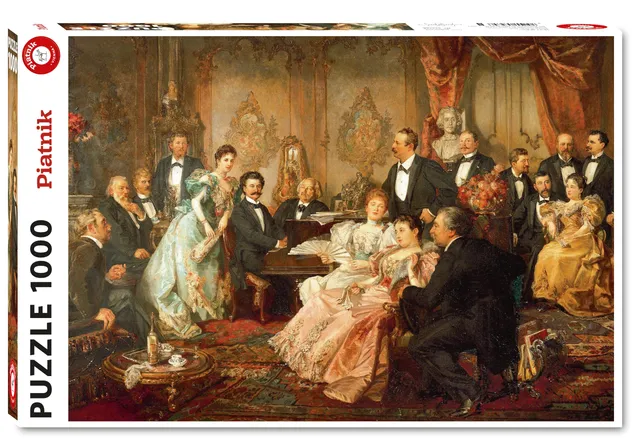 piatnik-von-bayros-abend-bei-strauss-puzzle-1000-teile image 1