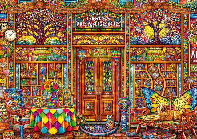 schmidt-spiele-58614-glas-menagerie-puzzle-1000-teile image 1