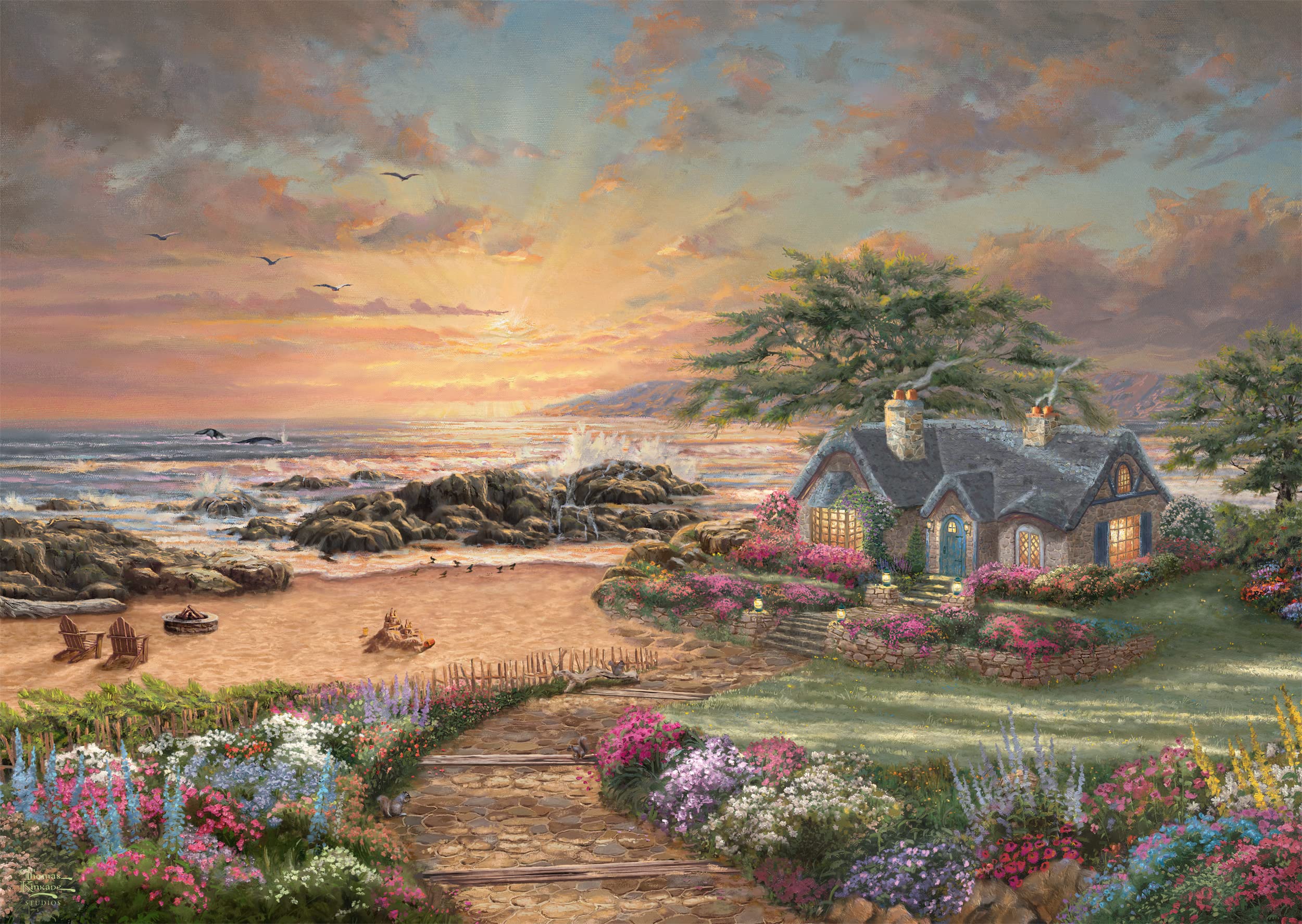 schmidt-thomas-kinkade-seaside-cottage-puzzle-1000-teile-ab-12-j image 2