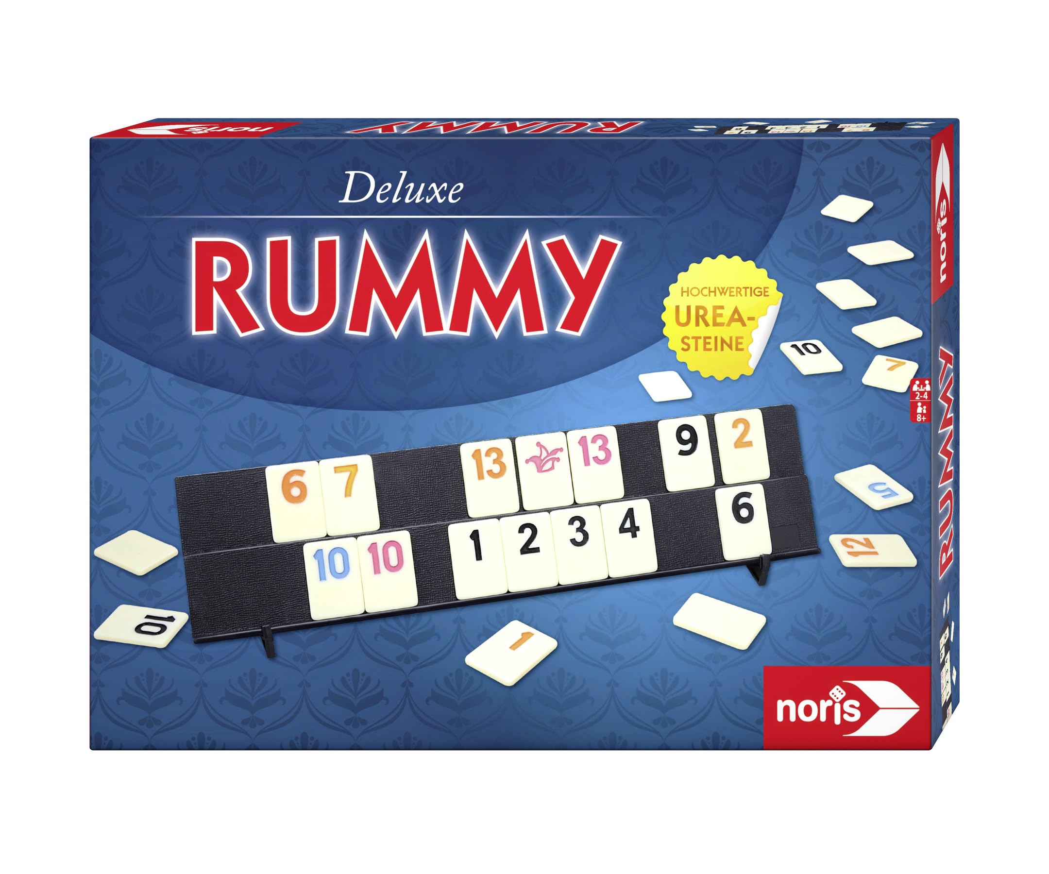 noris-deluxe-rummy-606101779-familienspiel-urea-steine-2-4-spieler image 1