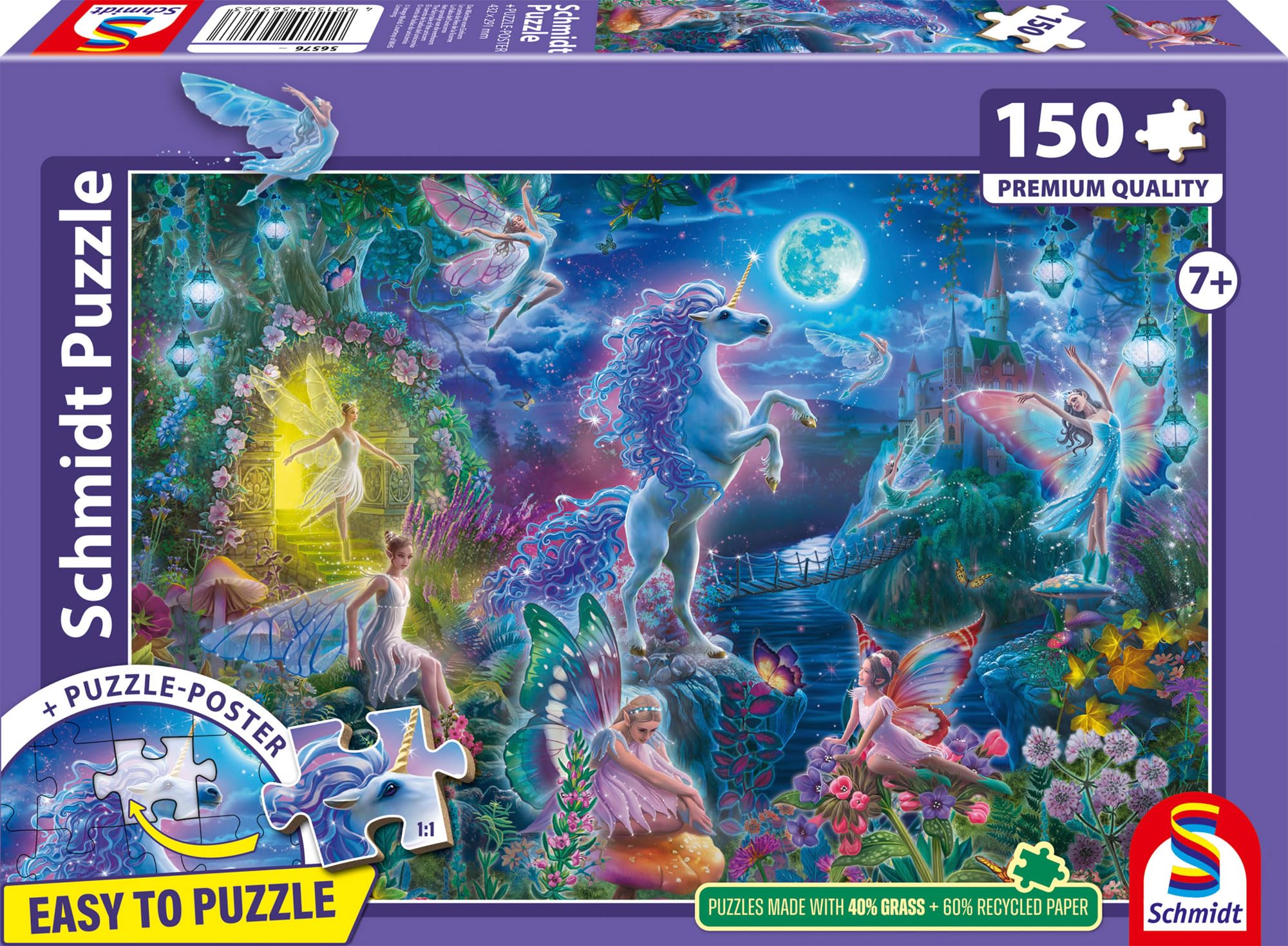 schmidt-spiele-einhorn-56576-kinderpuzzle-150-teile-ab-7-j image 4