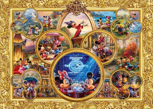 schmidt-thomas-kinkade-mickey-minnie-dream-collage-2-puzzle-2000 image 5