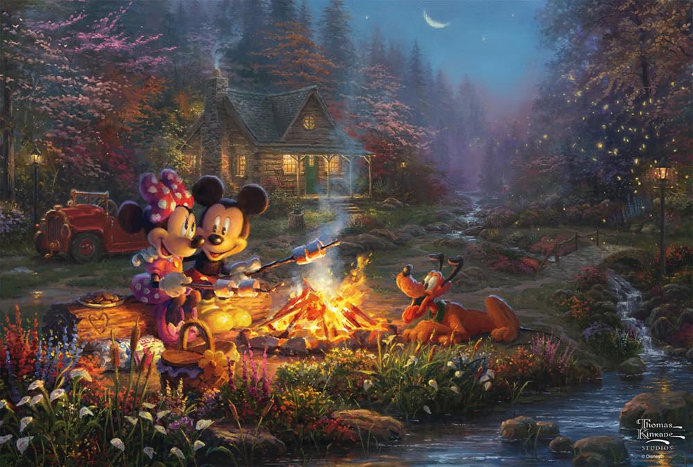 schmidt-thomas-kinkade-disney-mickey-minnie-puzzle-200-teile image 1