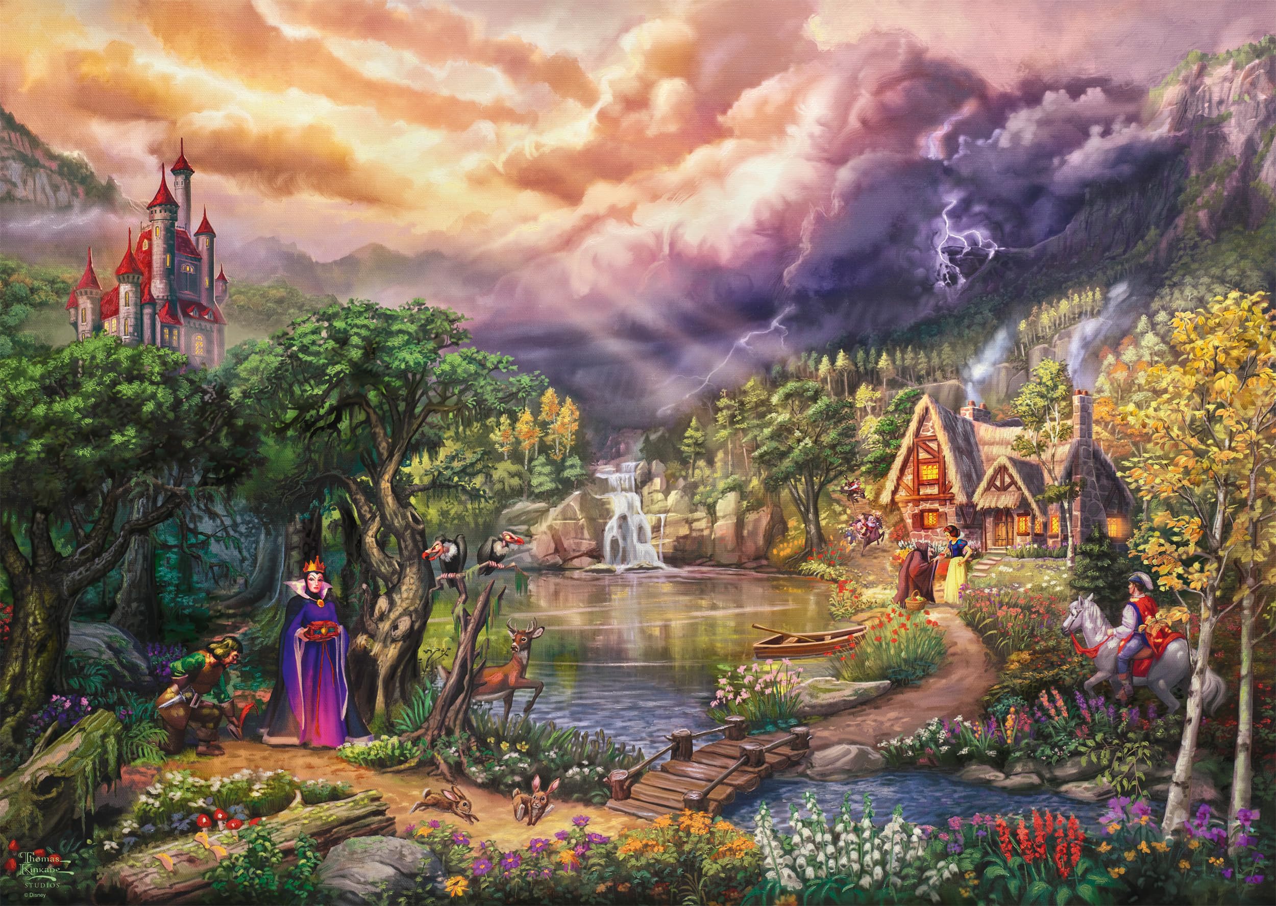 schmidt-spiele-thomas-kinkade-disney-snow-white-puzzle-1000-teile image 4