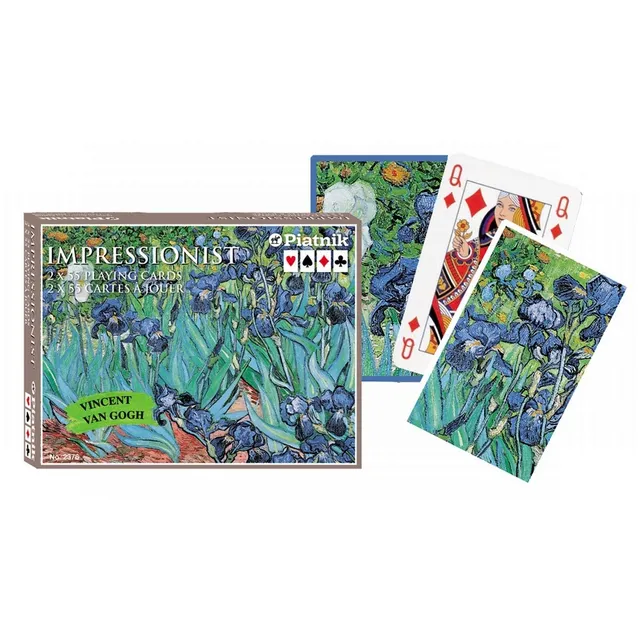 piatnik-van-gogh-iris-luxus-spielkarten-set-kunstmotiv image 1