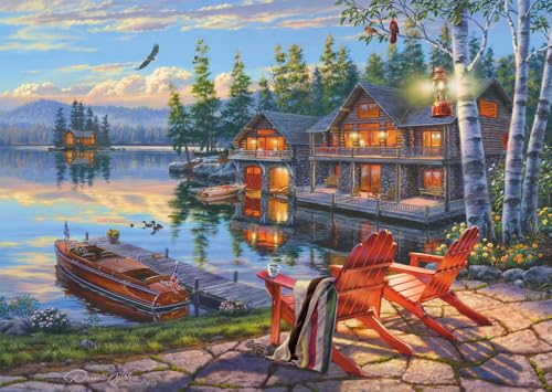 schmidt-thomas-kinkade-58530-loon-lake-puzzle-1000-teile image 5