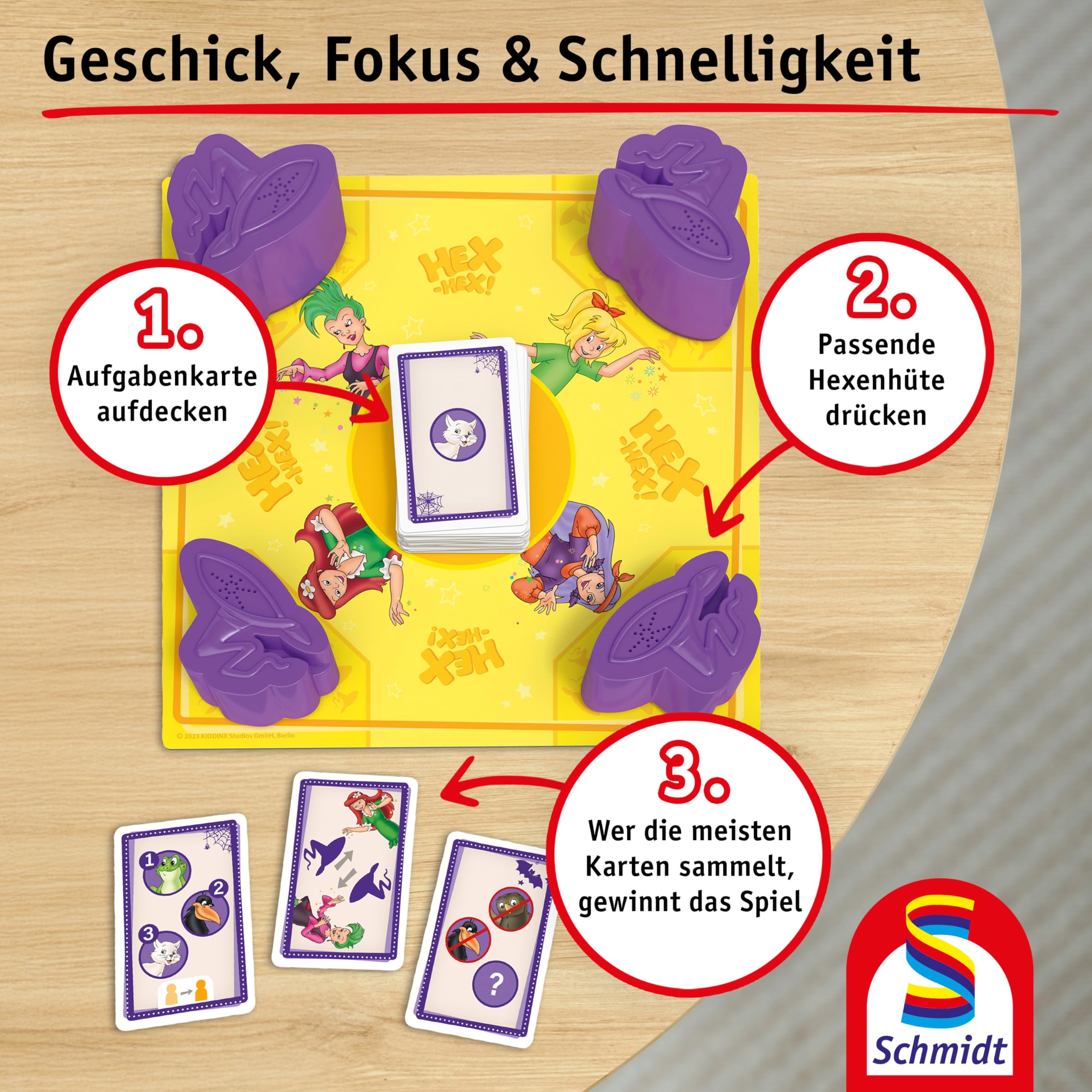 schmidt-classic-line-bibi-blocksberg-verhexte-hexenhut-memo-spiel image 5