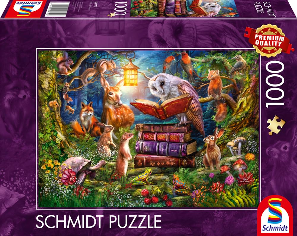 schmidt-thomas-kinkade-waldgeschichten-nacht-puzzle-1000 image 4