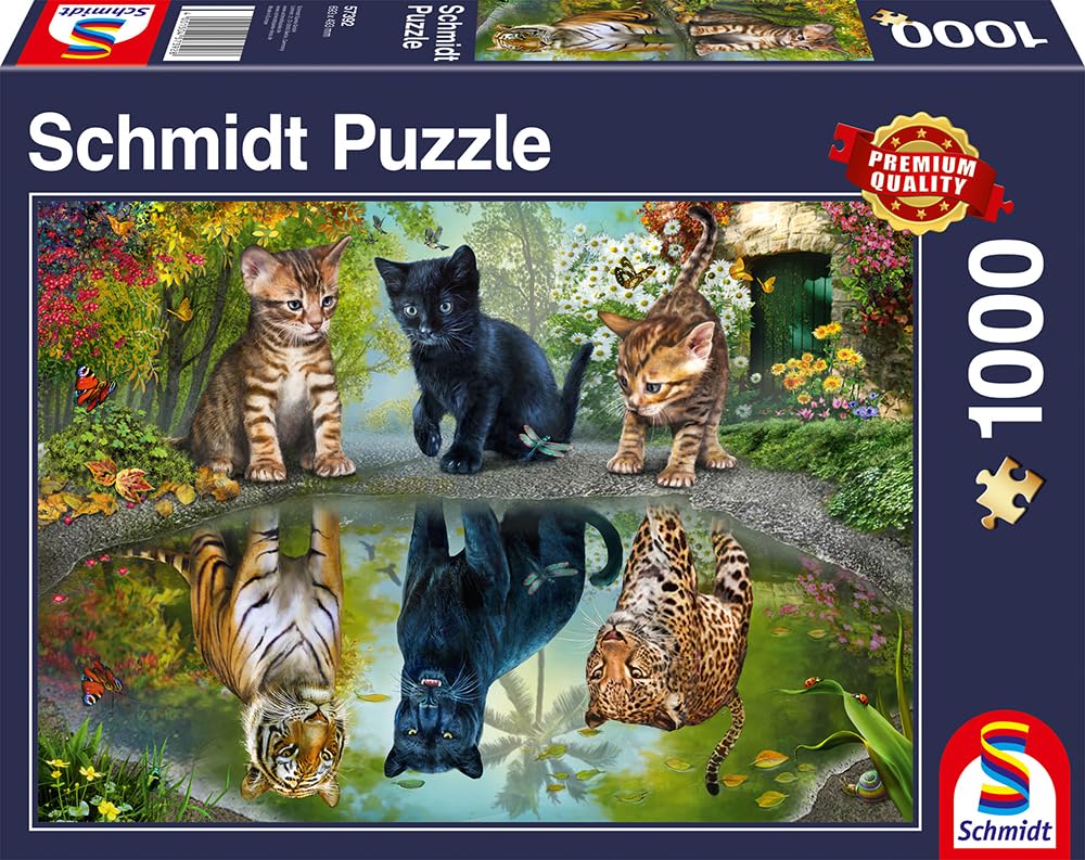 schmidt-spiele-thomas-kinkade-dream-big-katzen-puzzle-1000-teile image 4