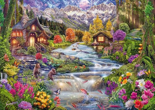 schmidt-spiele-thomas-kinkade-58868-puzzle-2000-teile-flussidyll image 6