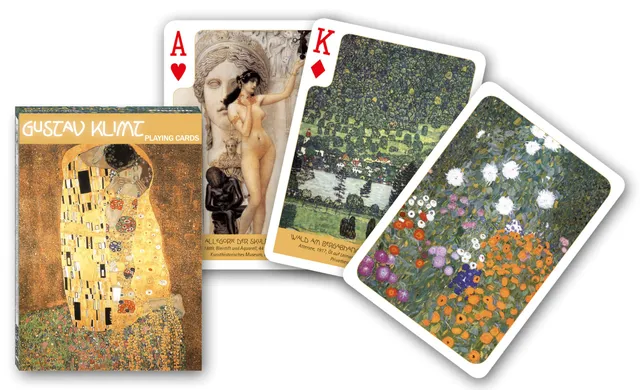 piatnik-1615-klimt-kartenspiel-55-blatt-pokerformat image 1