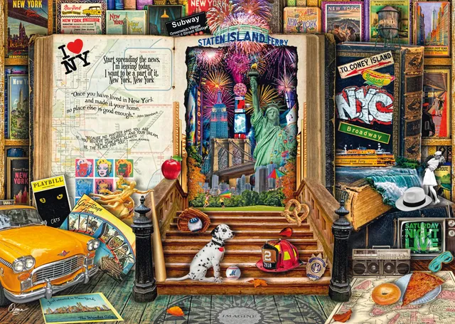 schmidt-spiele-thomas-kinkade-erinnerungen-new-york-puzzle-1000-teile image 1