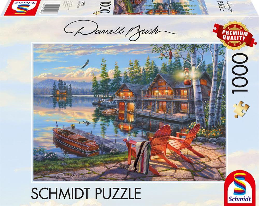 schmidt-thomas-kinkade-58530-loon-lake-puzzle-1000-teile image 4