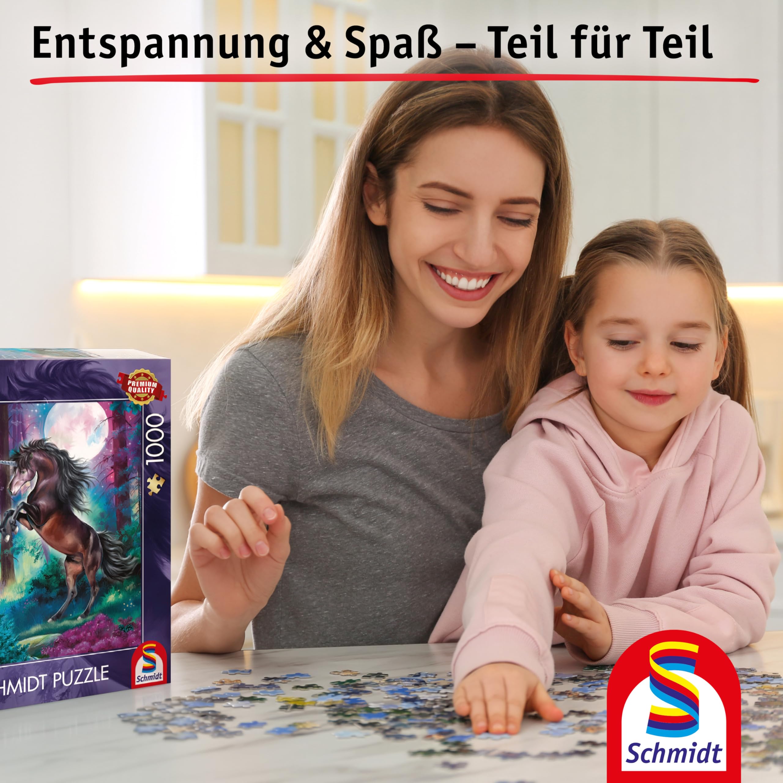 schmidt-spiele-thomas-kinkade-einhorn-bei-vollmond-puzzle-1000 image 8