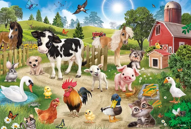 schmidt-spiele-animal-club-bauernhoftiere-kinderpuzzle-60-teile image 1