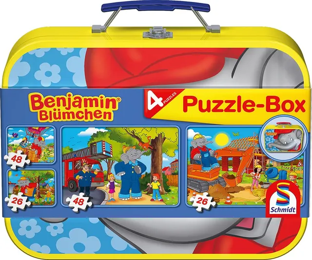 schmidt-benjamin-bl-mchen-55594-kinderpuzzle-metallkoffer-4er image 1
