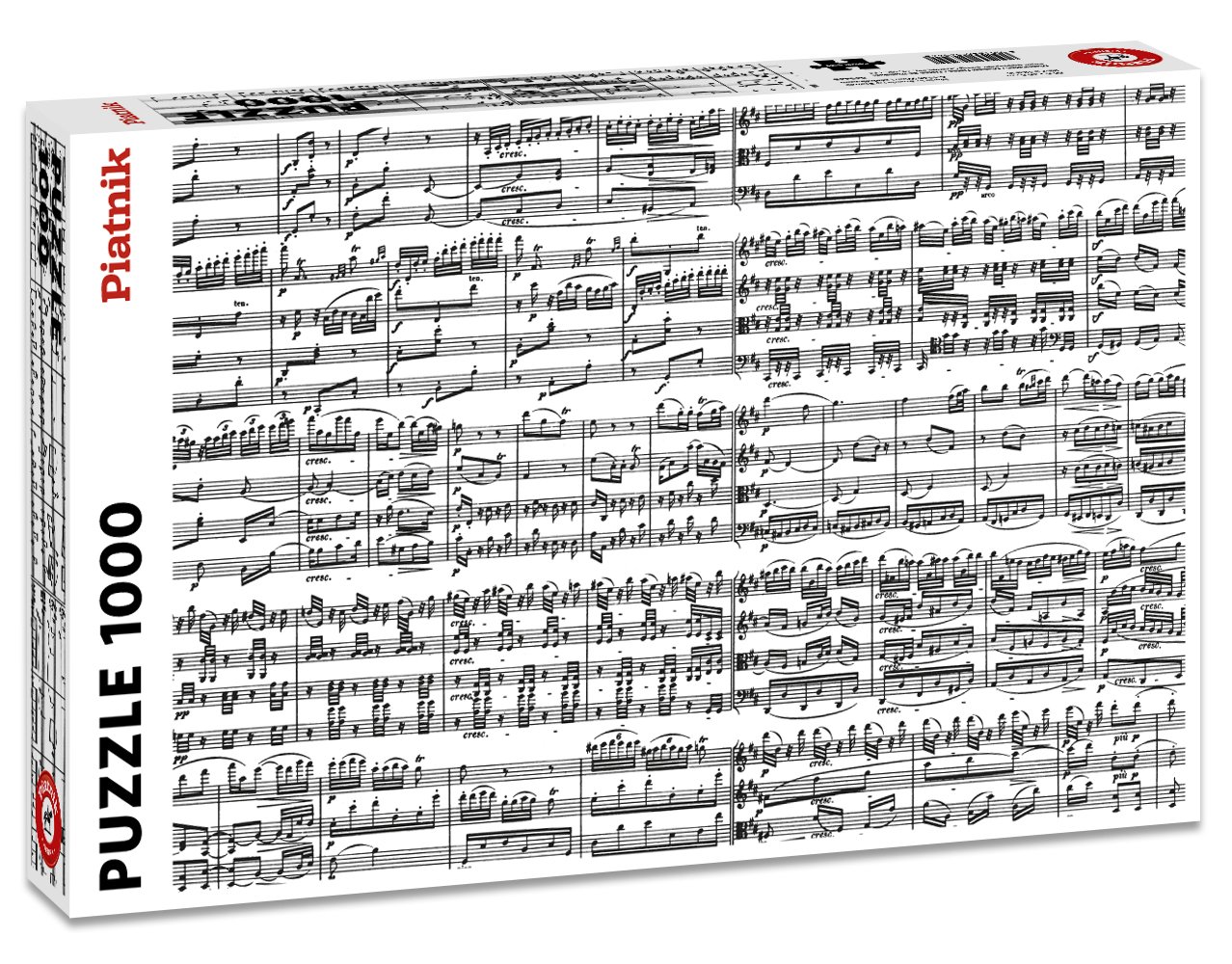 piatnik-musical-notes-puzzle-1000-teile-beethoven-notenblatt image 1