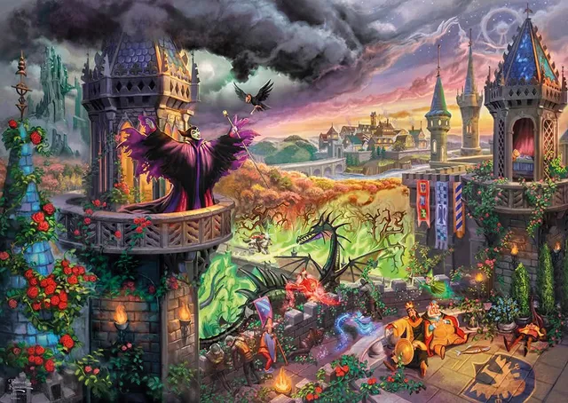 schmidt-spiele-thomas-kinkade-disney-maleficent-puzzle-1000-teile image 1